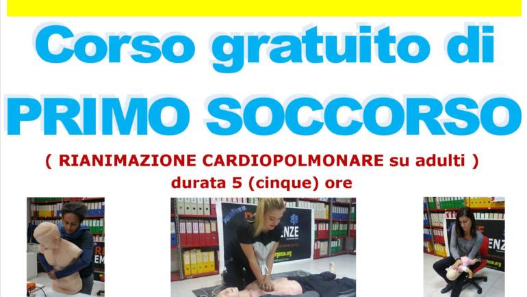 SABATO 28 SETTEMBRE 2019 a Roma Corso GRATUITO di Primo Soccorso,  (Rianimazione cardiopolmonare su adulti)