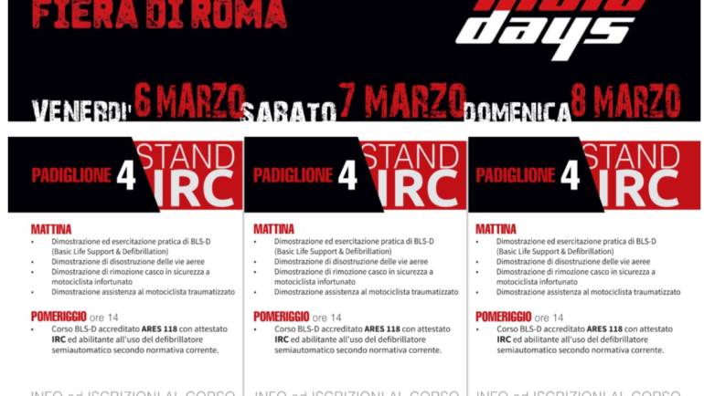 CORSO BLS-D al “ROMA MOTO DAYS” 2020, SABATO 7 MARZO a Roma