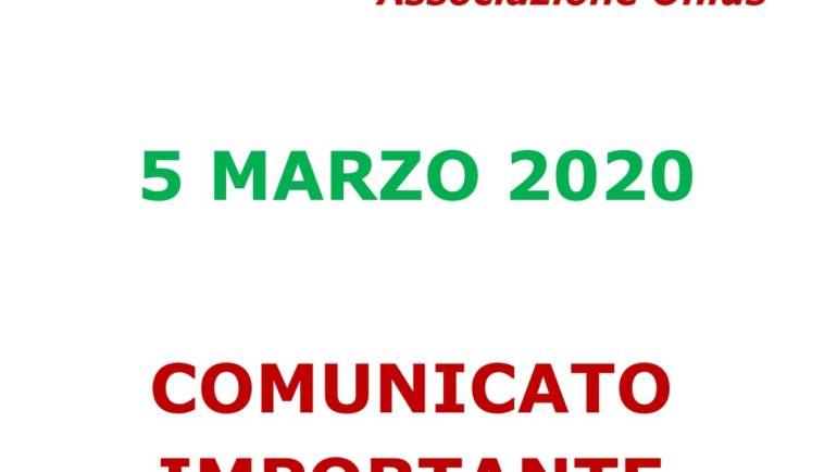 COMUNICATO IMPORTANTE