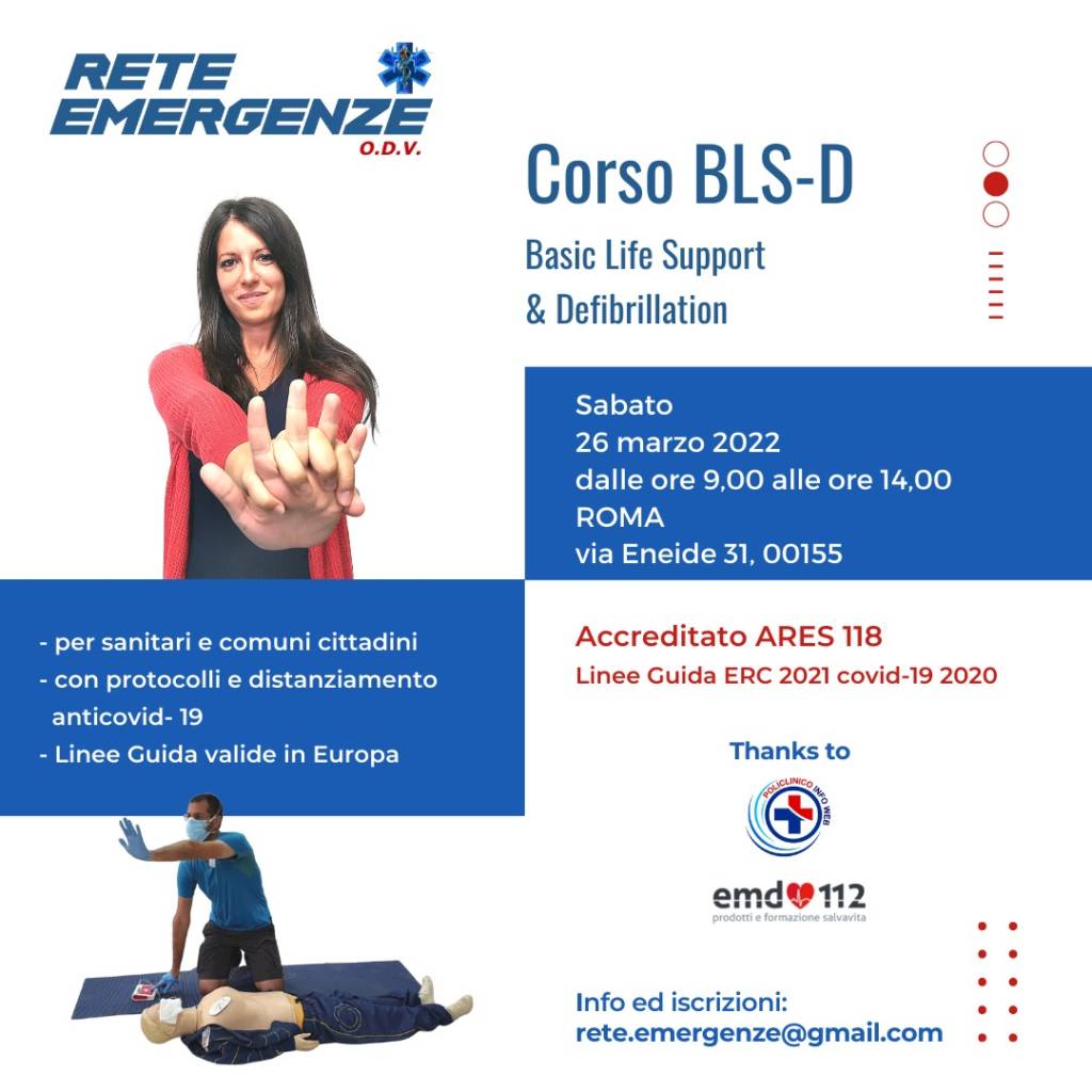 Corso BLSD Roma 2022